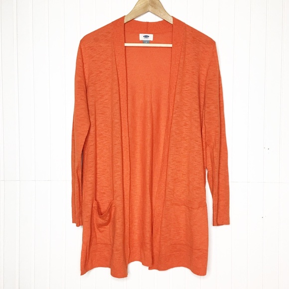 old navy orange sweater